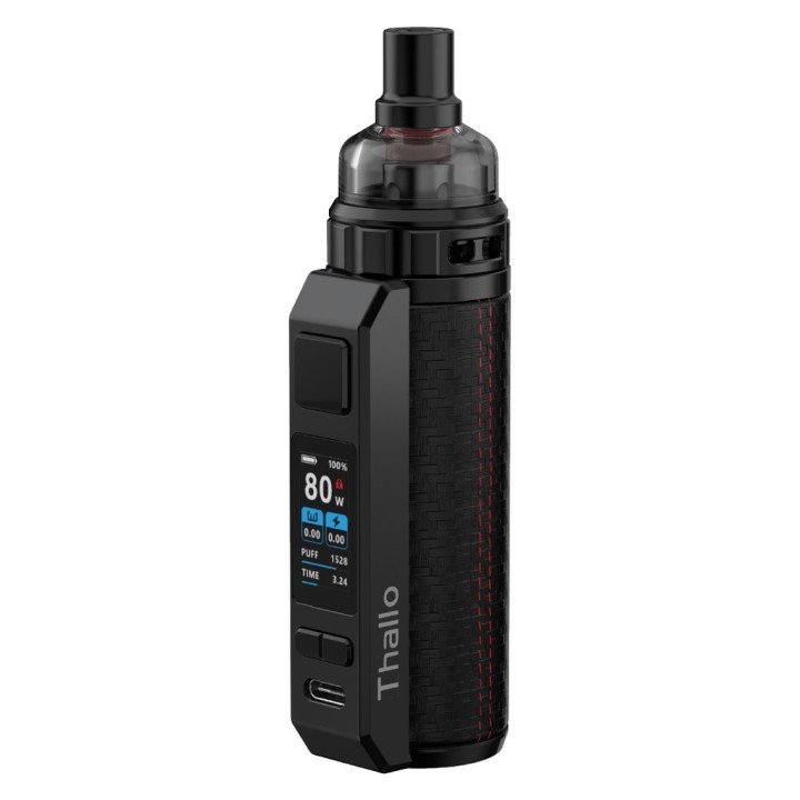 Smok Thallo Pod Mod Siyah, 80W Ayarlı Dijital Ekranlı Elektronik Sigara