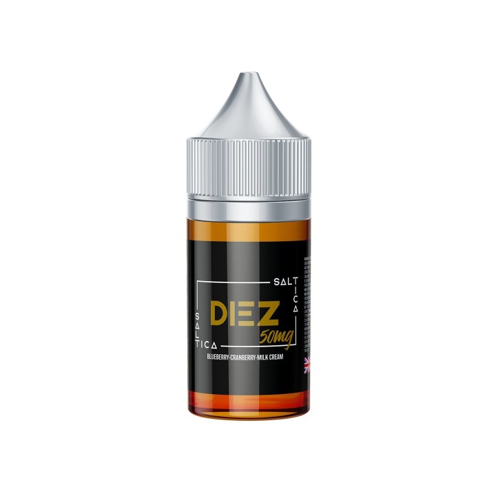 Saltica Diez 50mg Salt Likit: Yaban Mersini, Kızılcık, Süt Kreması Aromalı