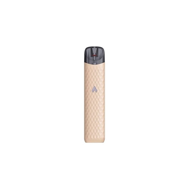 Uwell Popreel N1 Pod Mod bej renkli, desenli gövde ve koyu kartuş.