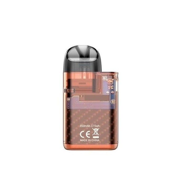 Aspire Minican Plus Pod Mod şeffaf gövdeli, 850mAh pil özellikli elektronik sigara.