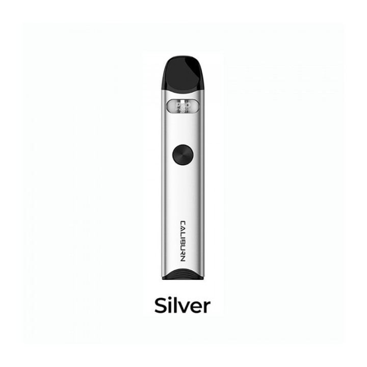 Uwell Caliburn A3 Pod Mod Gümüş renk, şık ve kompakt e-sigara.