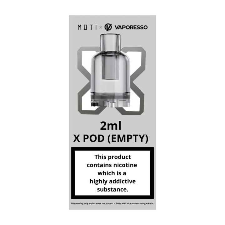 Vaporesso Moti X Mini Kartuş 2ml (Boş) Şeffaf Pod