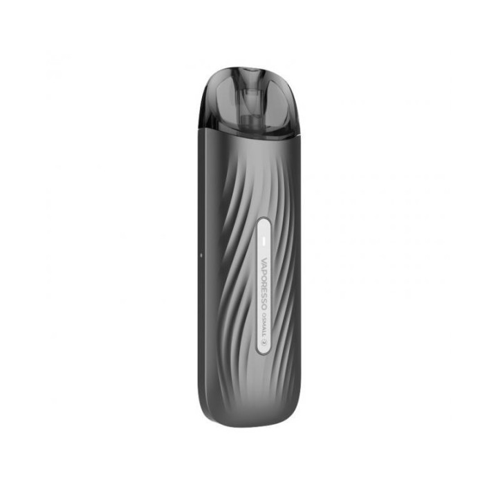 Vaporesso Osmall 2 Pod Mod gri, dalgalı tasarımlı kompakt elektronik sigara.