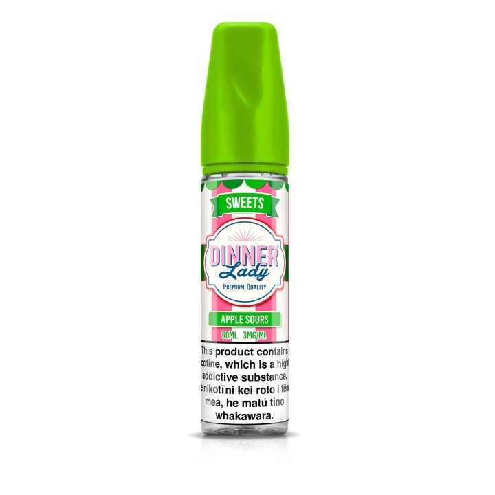 Dinner Lady Apple Sours E Likit 60ml Yeşil Kapaklı Premium Kalite