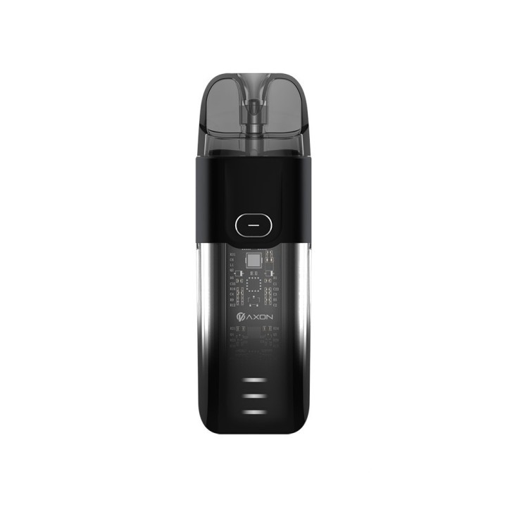 Vaporesso Luxe XR Pod Mod Siyah, şeffaf gövde, AXON çip.