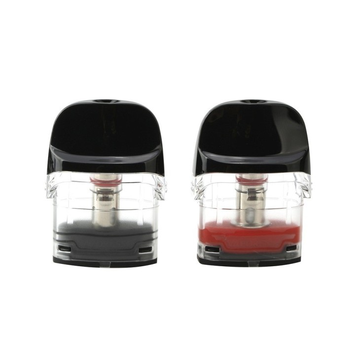 Vaporesso Luxe Q 2'li Kartuş Seti, Siyah ve Kırmızı Dolumlu Yedek Pod