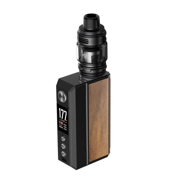 Voopoo Drag 4 Pod Mod Siyah Ahşap Kaplama Elektronik Sigara