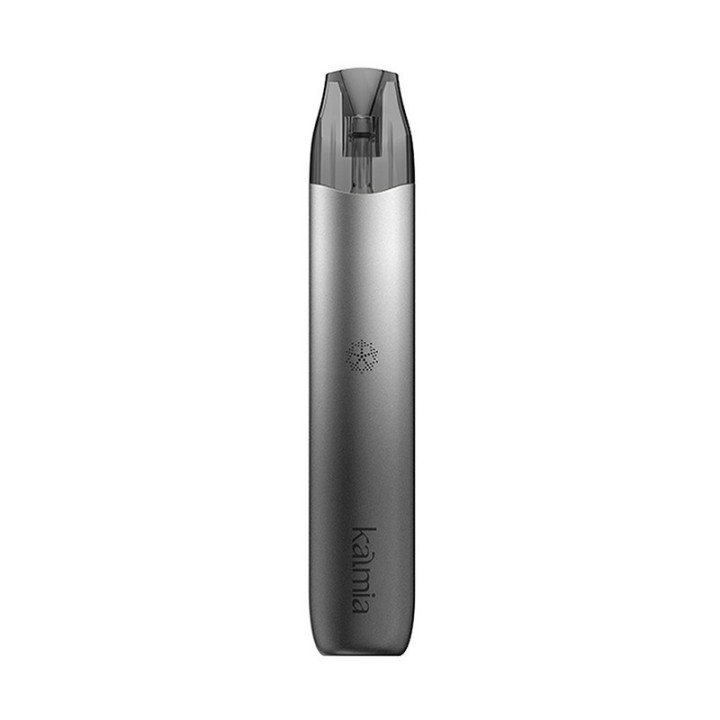 Uwell Kalmia Pod Mod gümüş renkli, ince ve şık elektronik sigara cihazı.