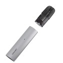 Smok Solus Pod Mod gümüş renk, kartuşu açık, minimalist tasarım.