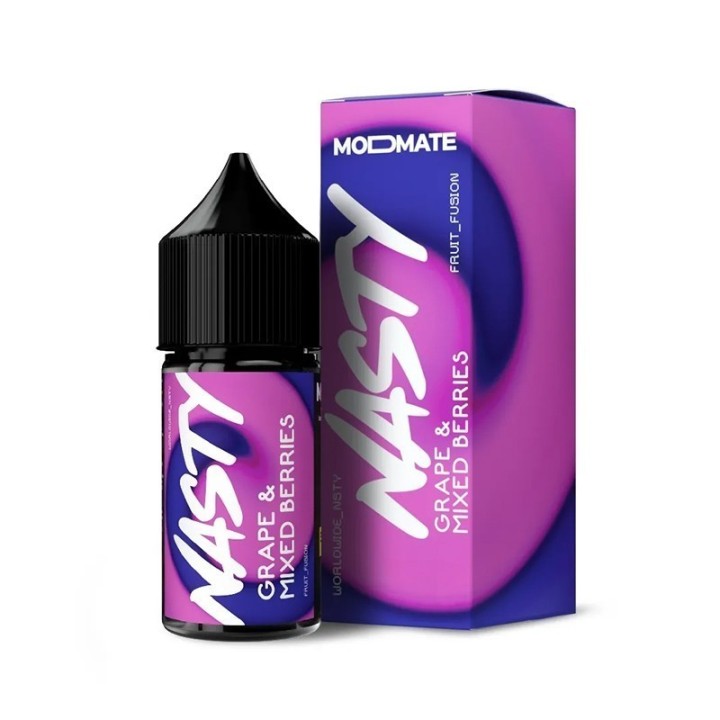 Nasty Juice Üzüm ve Karışık Orman Meyveleri Salt Likit - Mor & Mavi Kutu