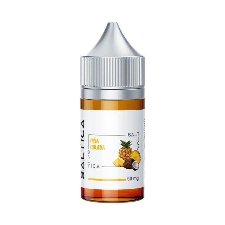 Saltica Pina Colada Salt Likit 50mg, ananas ve hindistan cevizli e-likit.