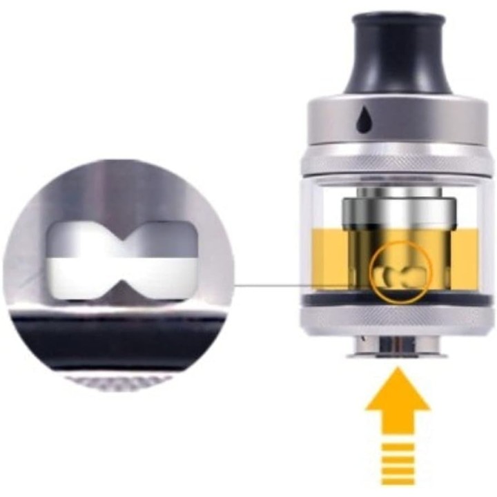 Aspire Tigon Coil yedek parçası, likit dolum mekanizması gösterimi.
