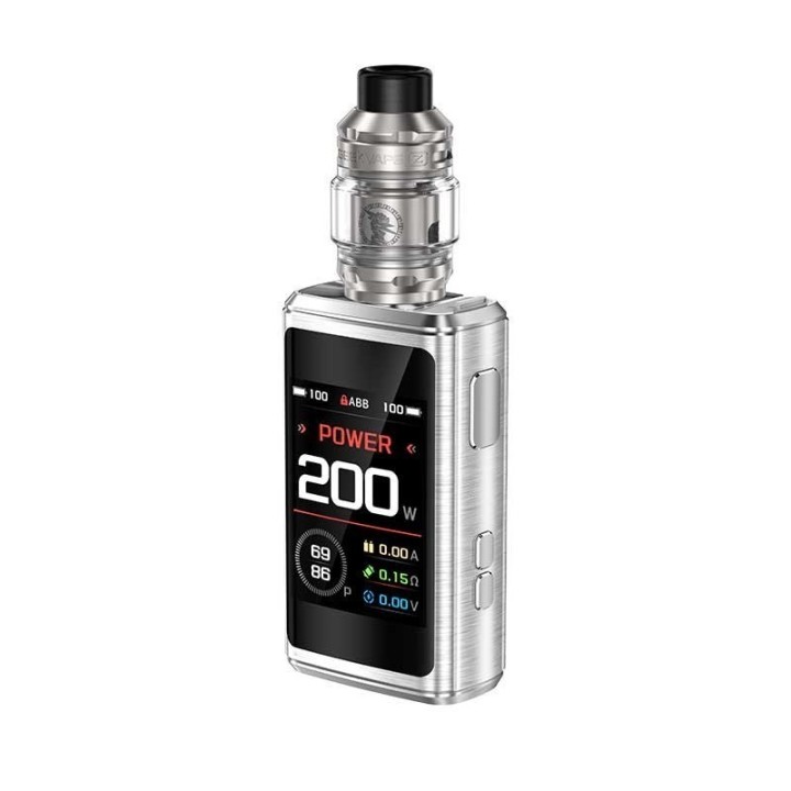 GeekVape Z200 Pod Mod Gümüş renkli, 200W ekranlı elektronik sigara