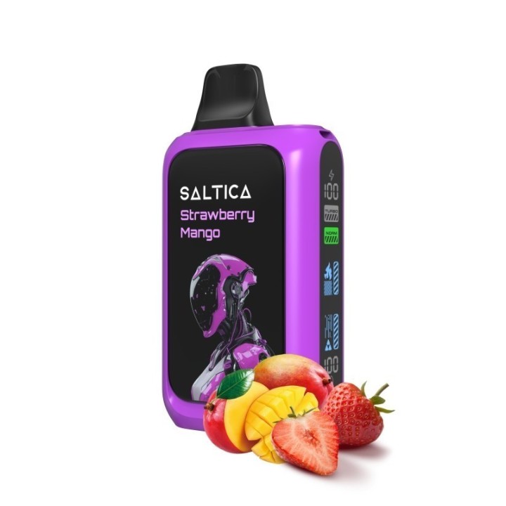 Saltica Cyber 18000 Kullan At Çilek Mango Aromalı Mor Elektronik Sigara