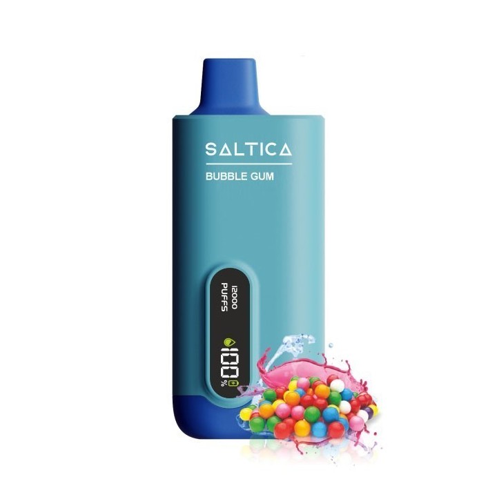 Saltica Digital 12000 Bubble Gum kullan at elektronik sigara mavi.