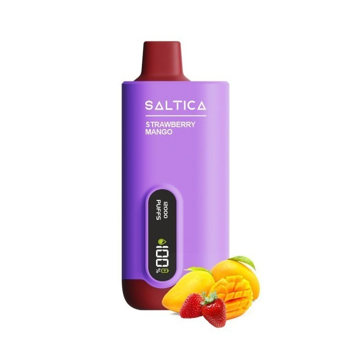 Saltica Digital 12000 Kullan At Strawberry Mango Mor Dijital Ekranlı