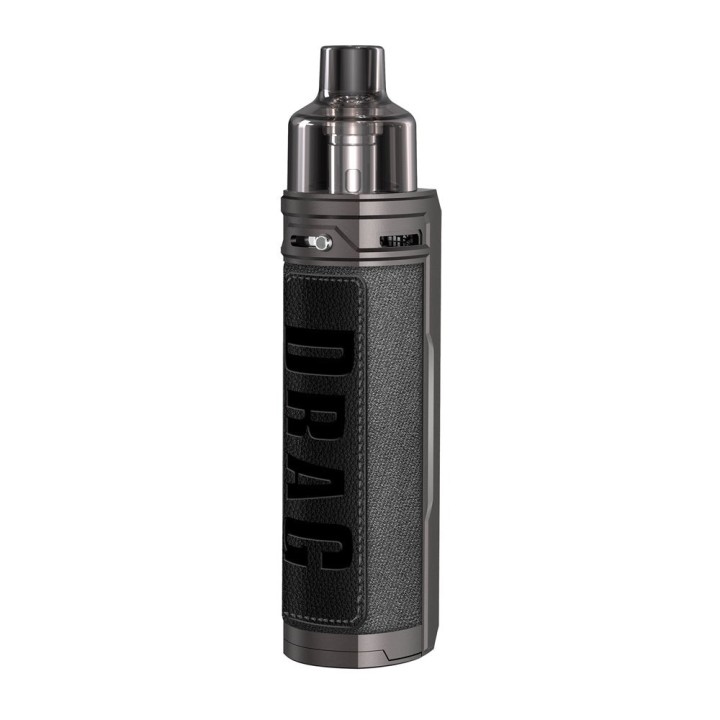 Voopoo Drag X Pod Mod Gri Siyah Deri Kaplama Elektronik Sigara Cihazı