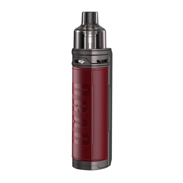 Voopoo Drag X Pod Mod Kırmızı Deri Kaplama Elektronik Sigara