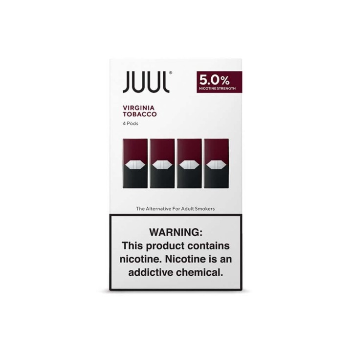 Juul Virginia Tobacco 5% Likit Kartuş Paketi, 4 Adet Pod