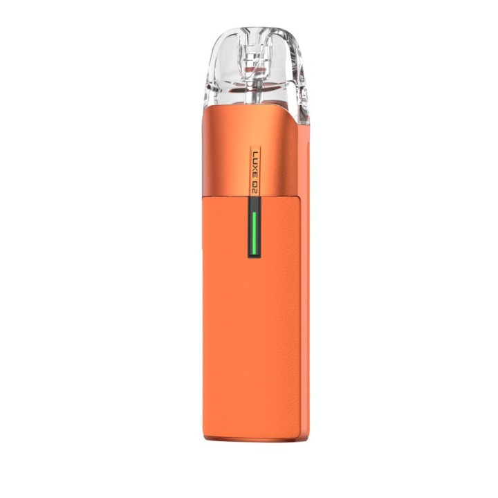 Vaporesso Luxe Q2 Pod Mod turuncu, kompakt elektronik sigara cihazı.