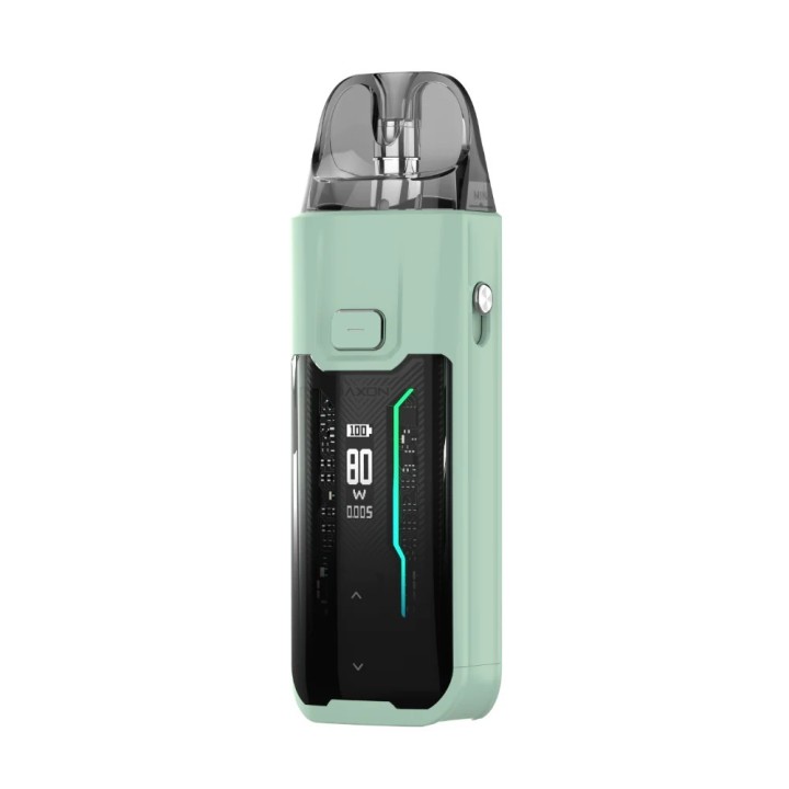 Vaporesso Luxe XR Max Pod Mod Mint Yeşil, dijital ekranlı elektronik sigara.