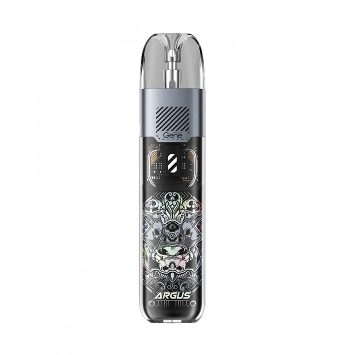 Voopoo Argus P1s Pod Mod Gümüş Siyah Şeffaf Tasarım