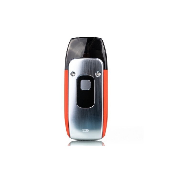 GeekVape Aegis 2 Pod Mod turuncu metalik ateşleme düğmeli kompakt cihaz.