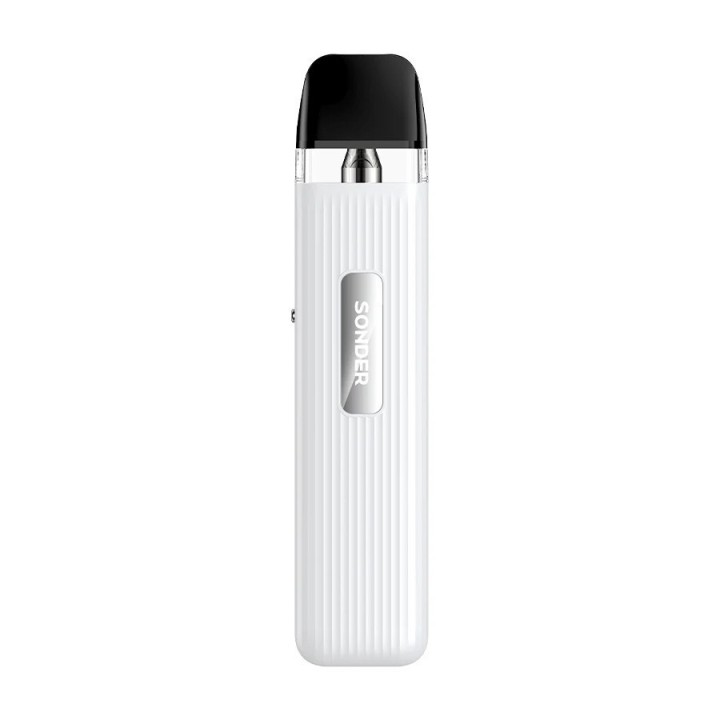 GeekVape Sonder Q Pod Mod Beyaz, çizgili gövde, MTL elektronik sigara