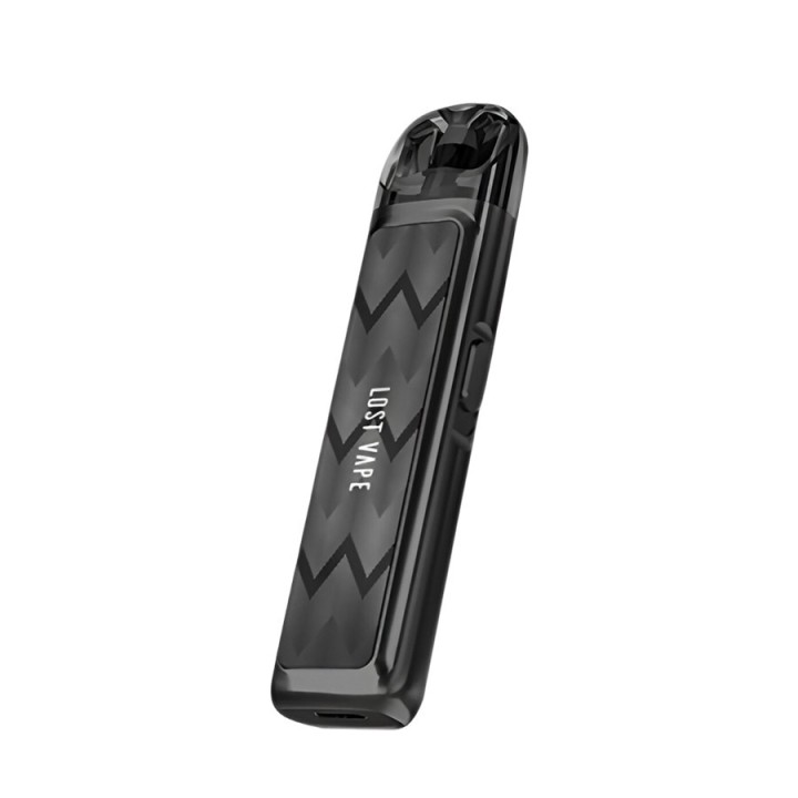 Lost Vape Ursa Nano Pod Mod Siyah, Zigzag Desenli, Kompakt Elektronik Sigara