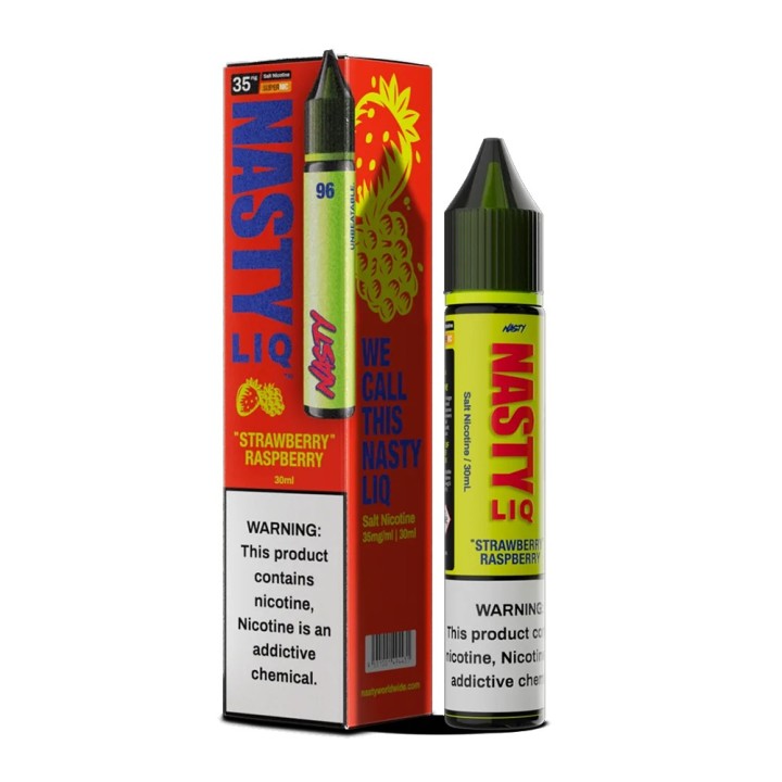 Nasty Juice Liq Çilek Ahududu Salt Likit 30ml Kutu ve Şişe