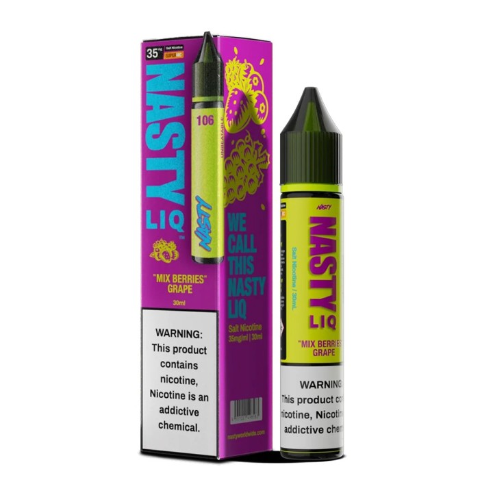 Nasty Liq Mix Berries Grape Salt Likit 35mg 30ml mor kutulu.