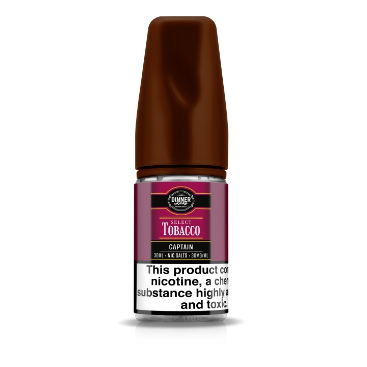 Dinner Lady Captain Salt Likit 30ml Tütün Aromalı Nikotin Tuzu E-Likit