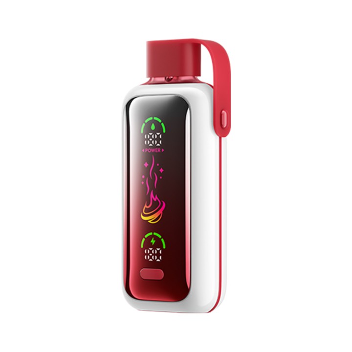 Vozol Star 20000 Kullan At Beyaz Kırmızı Dijital Ekranlı Tek Kullanımlık Vape