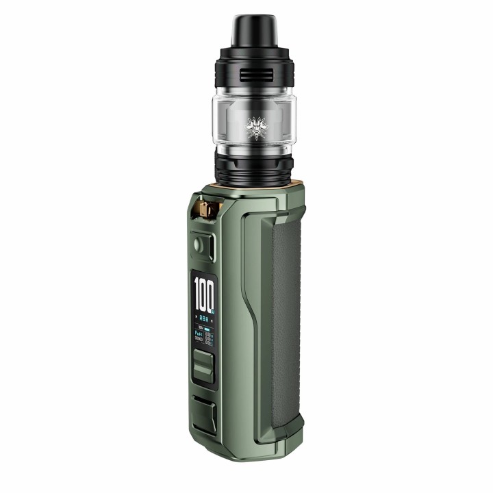 Voopoo Argus XT Kit Pod Mod yeşil, dayanıklı, elektronik sigara cihazı.