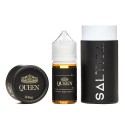Saltica Queen Salt Likit 50mg, siyah ambalajlı likit şişesi.