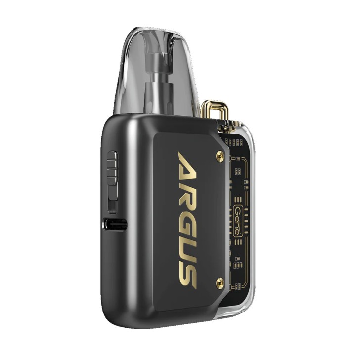Voopoo Argus P1 Pod Mod Siyah, şeffaf kartuşlu, kompakt elektronik sigara