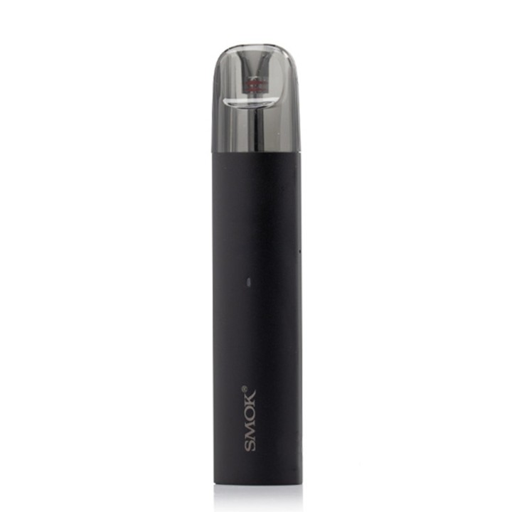 Siyah Smok Solus Pod Mod elektronik sigara cihazı, şık ve kompakt tasarım.
