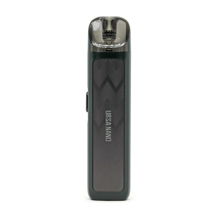 Lost Vape Ursa Nano Pro Pod Mod koyu gri, kompakt elektronik sigara cihazı.
