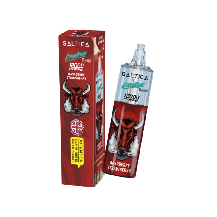 Saltica Cyberpunk 12000 Tek Kullanımlık, Ahududu Çilek Aromalı Vape