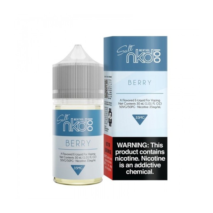 Naked Berry Salt Likit Mentollü 35mg E-Likit Şişe ve Kutusu