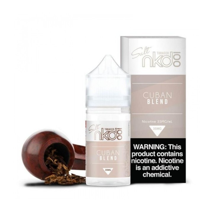 NKD 100 Salt Cuban Blend Tütün Salt Likit 35MG, pipo ile