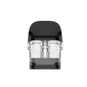 Vaporesso Luxe Q Kartuş yedek tankı, siyah ağızlı, şeffaf gövde.