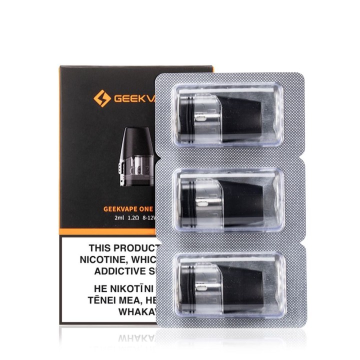 GeekVape Aegis One 3'lü Kartuş 1.2ohm, 2ml, Siyah Yedek Coil