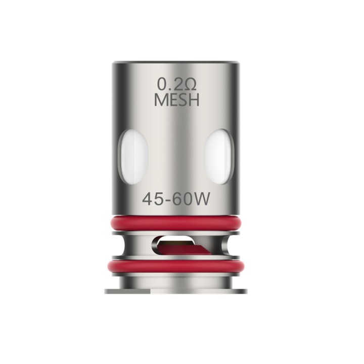 Vaporesso GTX 0.2Ω Mesh Coil 45-60W yedek kartuş, kırmızı conta.