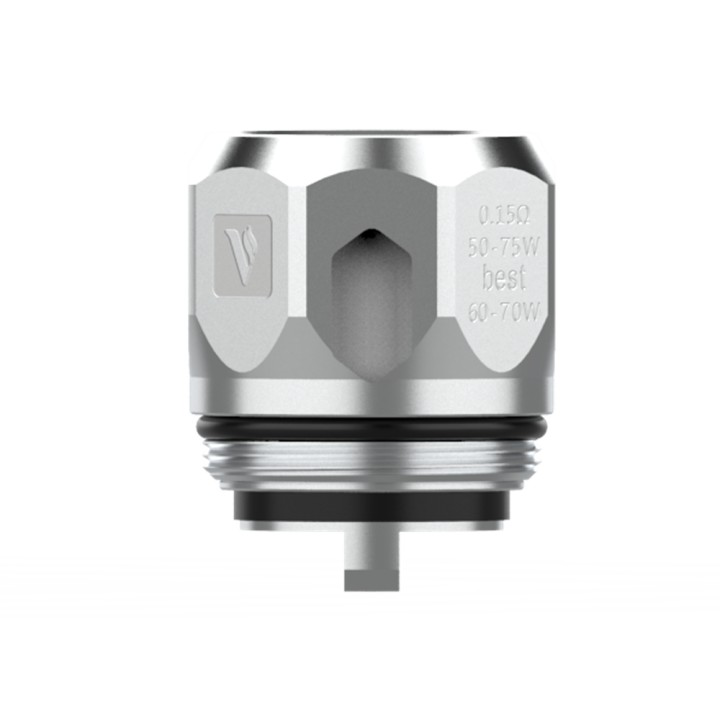 Vaporesso NRG Coil 0.15Ω yedek parça, gümüş renkli metalik.
