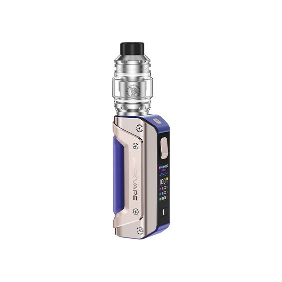 GeekVape Aegis Solo 3 Pod Mod mavi gümüş renkli, dayanıklı elektronik sigara