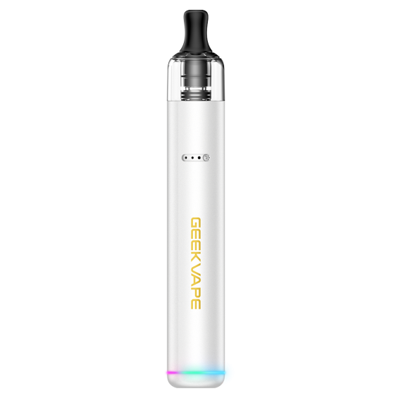 GeekVape Wenax S3 Pod Mod Beyaz, LED Işıklı Kompakt Elektronik Sigara