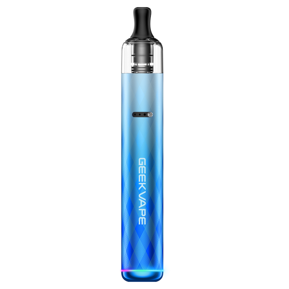 GeekVape Wenax S3 Pod Mod Mavi, kompakt elektronik sigara cihazı.