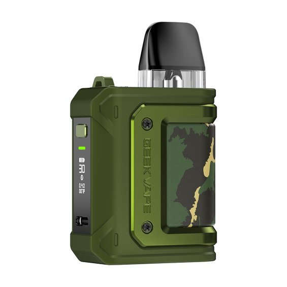 GeekVape Aegis Hero Q Pod Mod, Yeşil Kamuflaj desenli, dayanıklı elektronik sigara