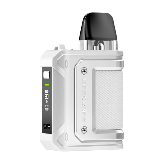 GeekVape Aegis Hero Q Pod Mod Beyaz, Dijital Ekranlı Kompakt Elektronik Sigara